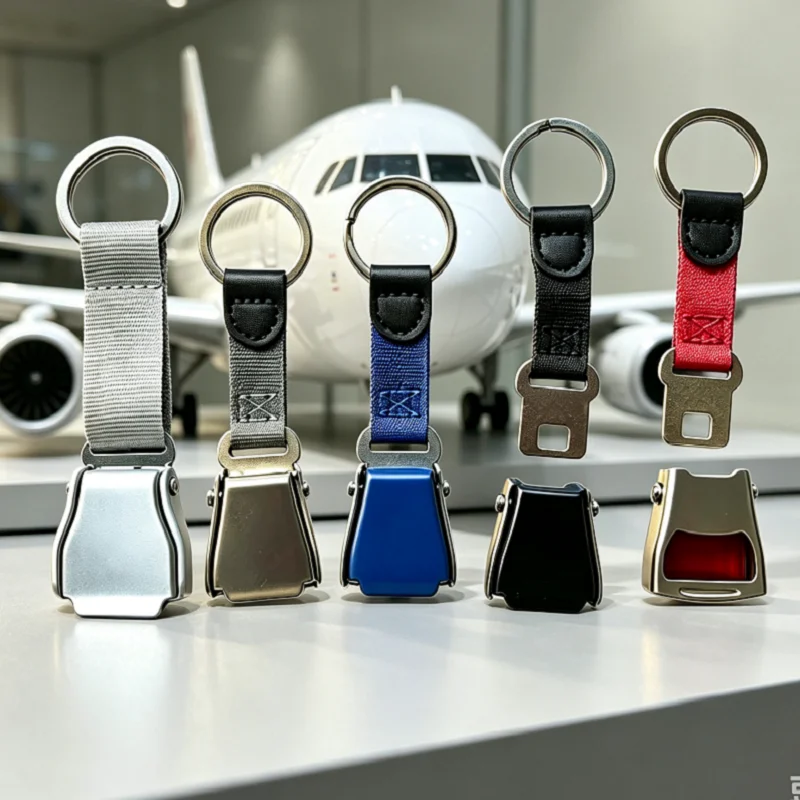 1PC Flight Pilot Aviation Gift Keyring Travel Bag Airplane Buckle Seatbelt Safety Seat Belt Keychain For Backpack