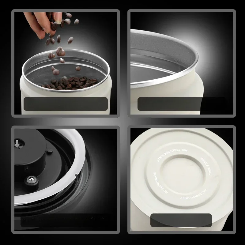 Vacuum Sealing Tank 304 Stainless Steel Press -type Vacuum Coffee Beans Keeps Fresh Tea Tank Dried Fruit Preservation Box Gift