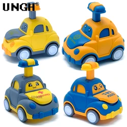 UNGH Cute Taxi Car Model Press Sliding Car Fire Truck Police Children Educational Construction Vehicle Toy Kids Boy Gift