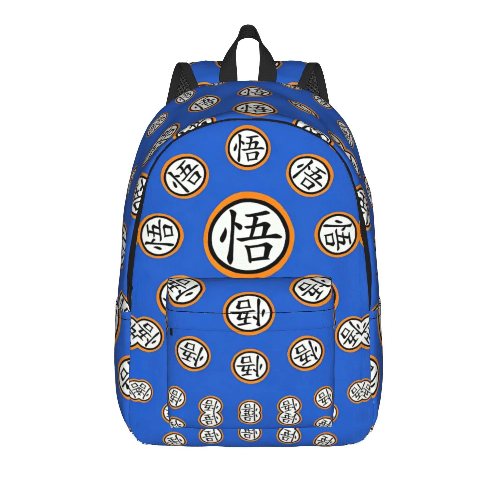

Goku Kanji Dragon Ball Backpack for Men Women Cool High School Business Daypack Laptop Computer Canvas Bags with Pocket