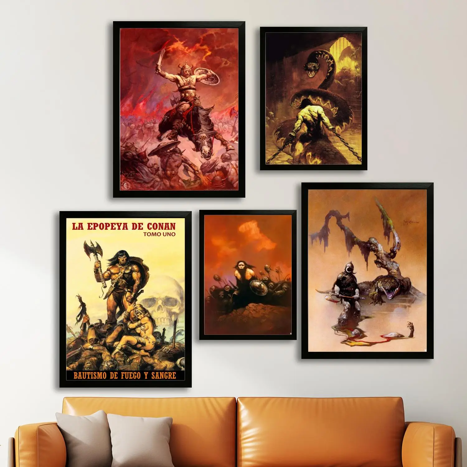 frazetta painter Canvas Art Poster and Wall Art, Picture Print, Modern Family Bedroom Decor, Posters,Decorative painting