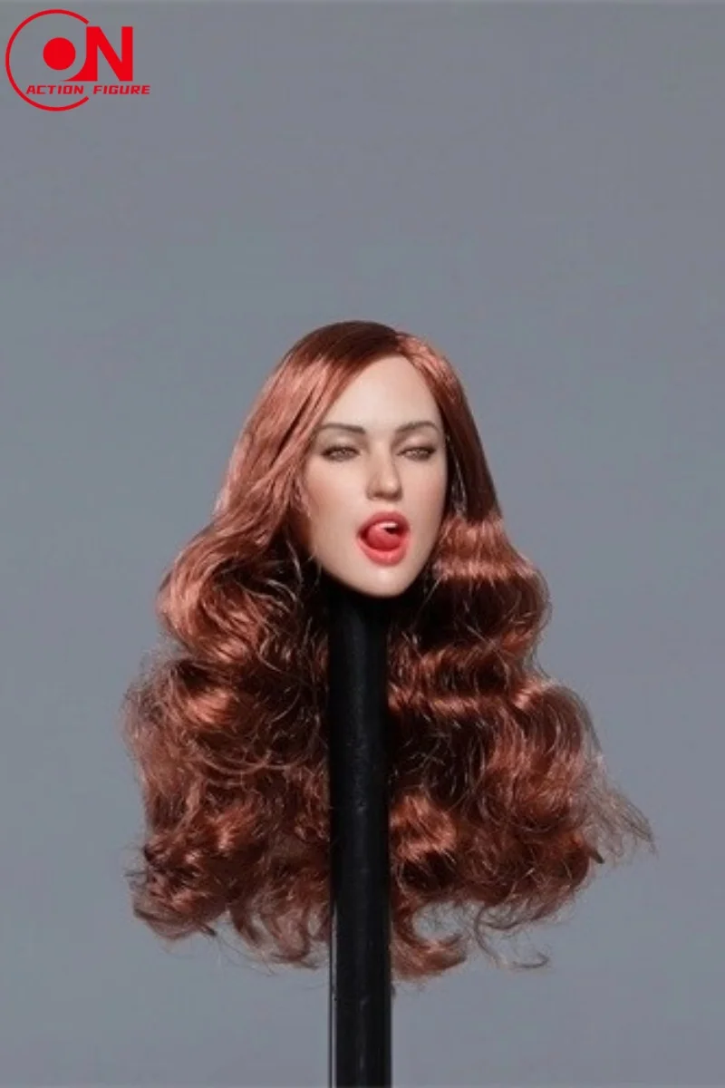 GACTOYS GC021 1/6 Femmina Sexy Espressione Ragazza Leccare la Lingua Testa Scultura Misura 12 pollici Action Figure Femminile Corpo