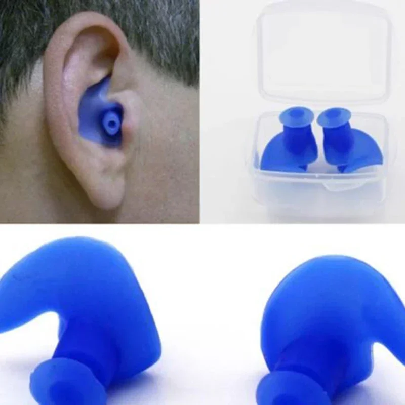1 Pair Waterproof Swimming Ear Plugs Water Sports Swimming Diving Adult Waterproof Ear Protector Swimming Accessories