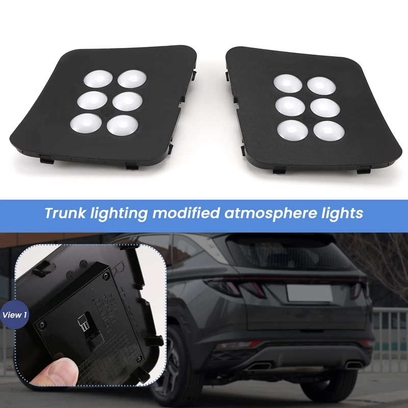 Car Trunk Light LED Retrofit For Hyundai Tucson L 2021 Interior Reading Light Rear Tail Box Light