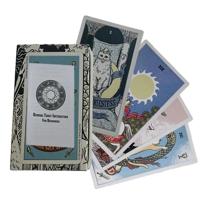 

Tarot Card Prediction Divination Board Game Party Divination Runes Oracle Card Poker Gift Full English Tarot English Version