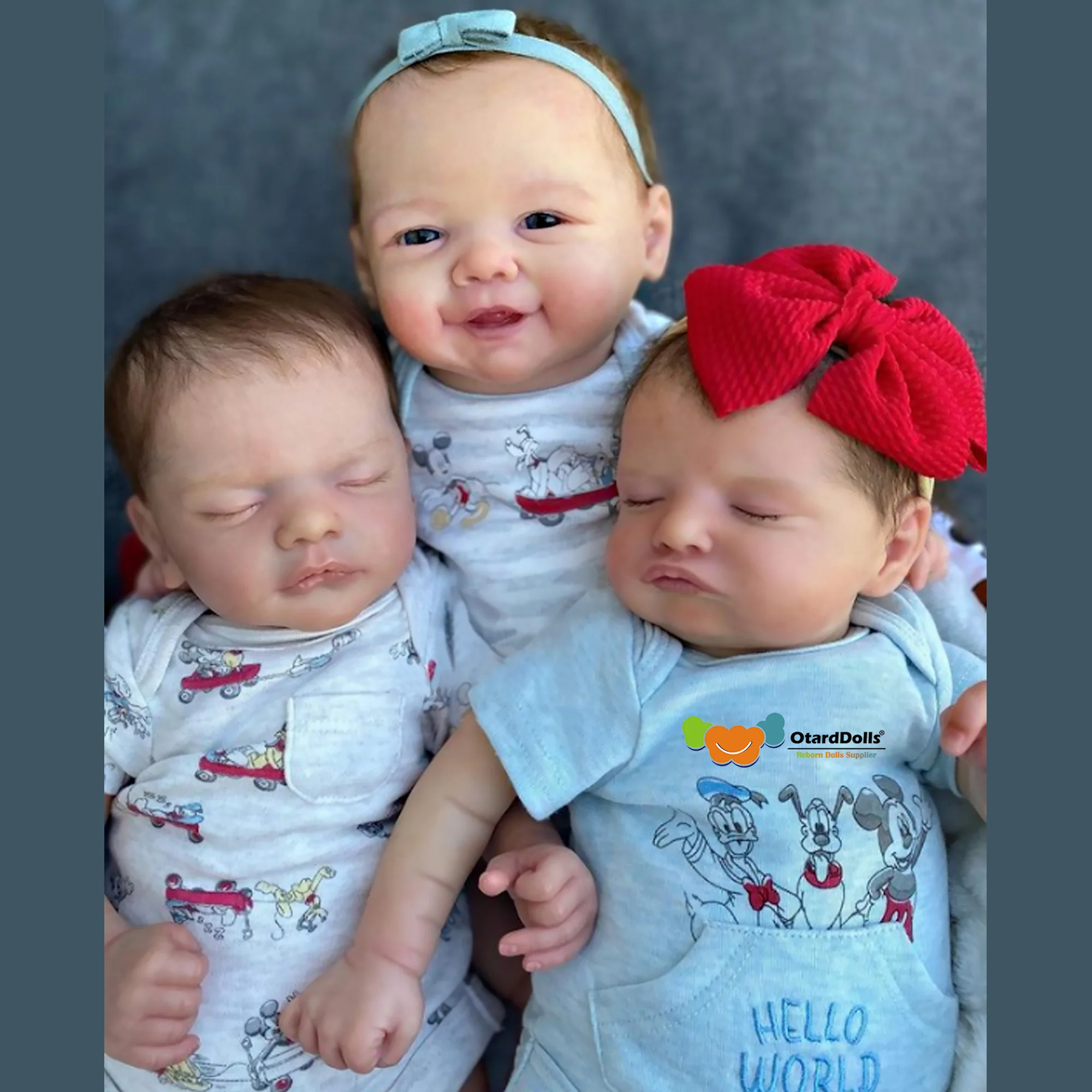 45cm Cuddly 3 Styles Reborn Dolls With Rooted Hair Handmade Painted Bebe Reborn Llifelike Newborn Baby Doll muñecas reborn