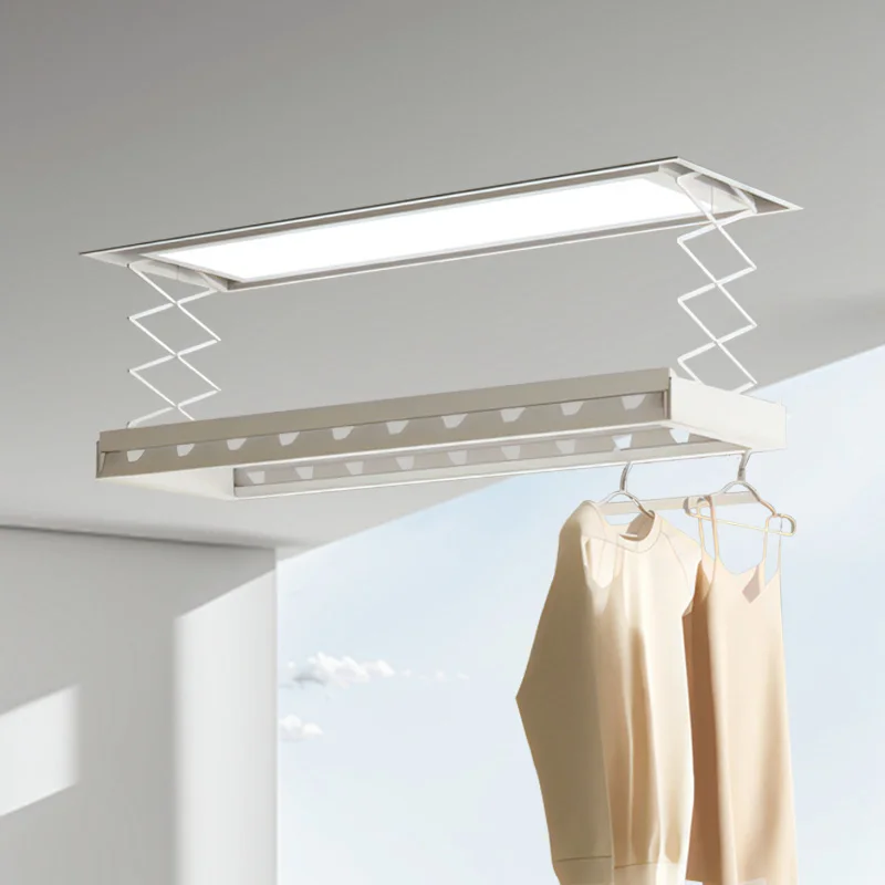 Smart Electric Clothes Drying Rack with Lighting Convenient for Faster Drying Results for Indoor and Balcony Use