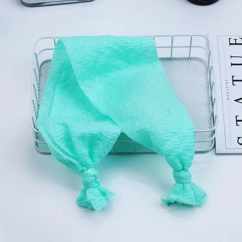 

Матовое длинное полотенце для душа, щетка для тела, высокоэластичный отшелушивающий массажный инструмент для ванны, щетка для мытья спины в ванной комнате