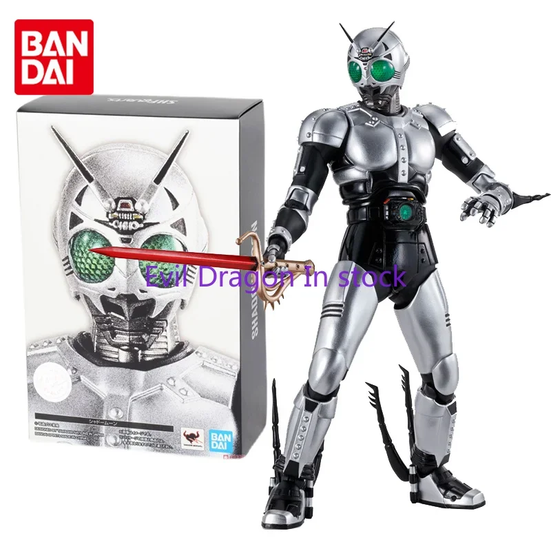 Figura de Anime Bandai Kamen Rider, S.H. Figuarts Kamen Rider BLACK Shadow Moon Collection Anime figura de acción juguetes para niños