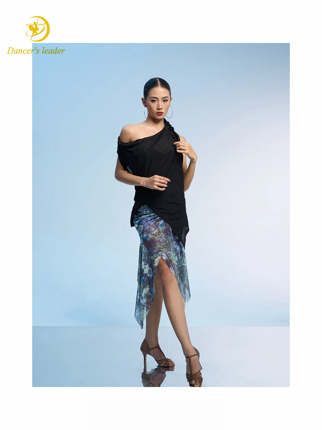 

Latin Dance Adult Children's Dress, High-End Teacher Style Loose Top, Precisely Tango Professional Women's Clothing