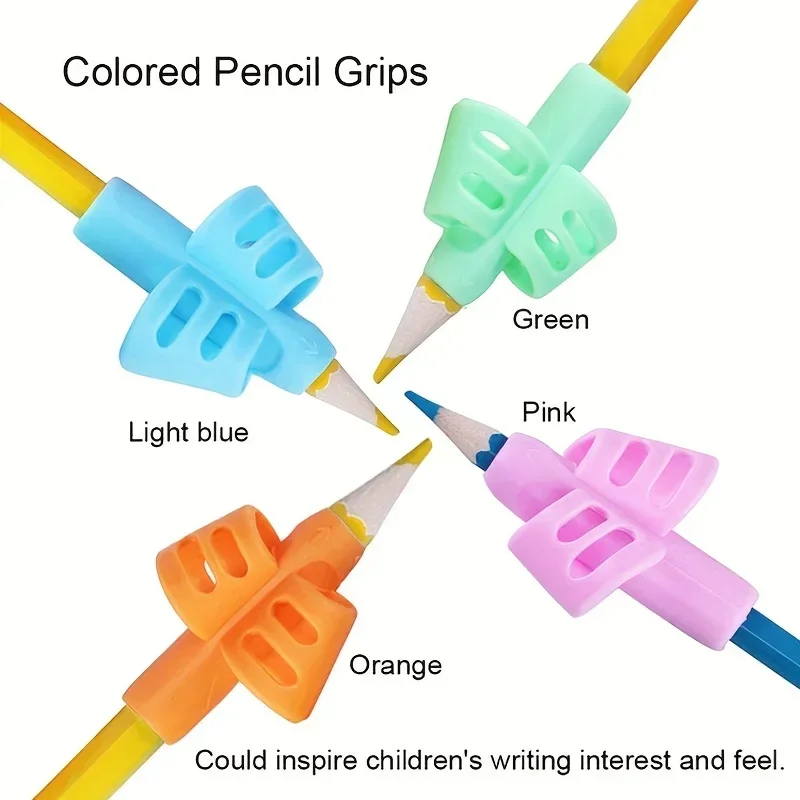 1/2 Pcs Two Finger Grip Silicone Baby Learn Writing Tool Writing Pen Writing Correction Device Children Study Supplies Gift