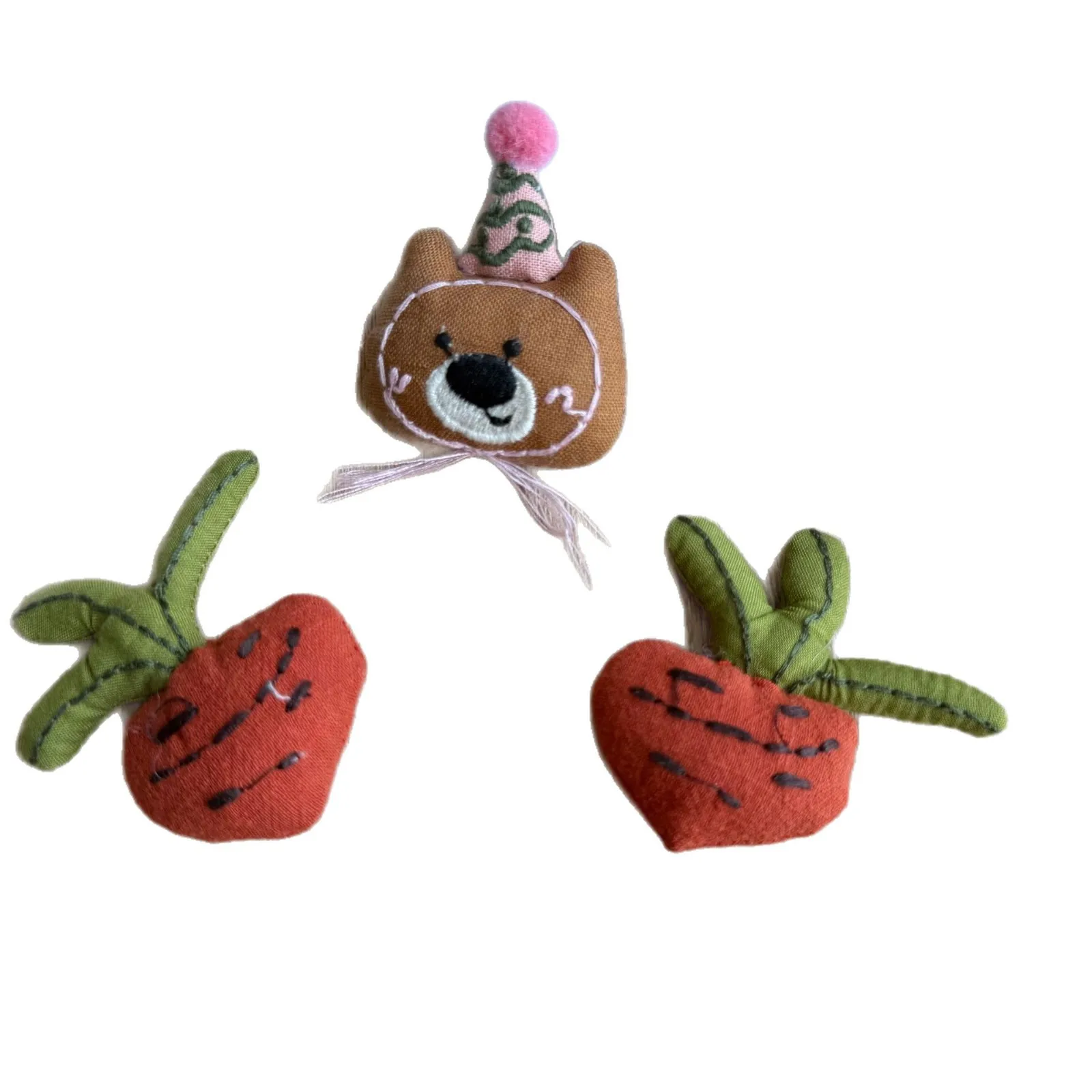 

Stuffed Cotton Embroidered Carrot DIY Craft Material Semi Finished for Apparel Footwear Bag Hat Embellishment Versatile Quality