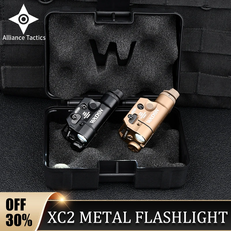 

Surefir Surefir XC2 Flashlight Metal Upgraded Red/Green Laser White LED Scout Light Hunting Airsoft Gloc 17 18 19 Tactical Xc2