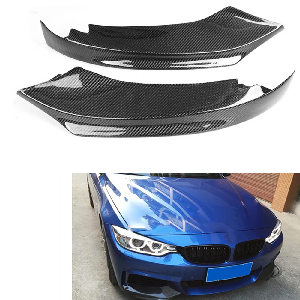 

Front Bumper Side Splitter Cover Lip Lower Car Spoiler Plate Guard For BMW 4 Series F32 F33 F36 428i 435i M Sport 2014-2020