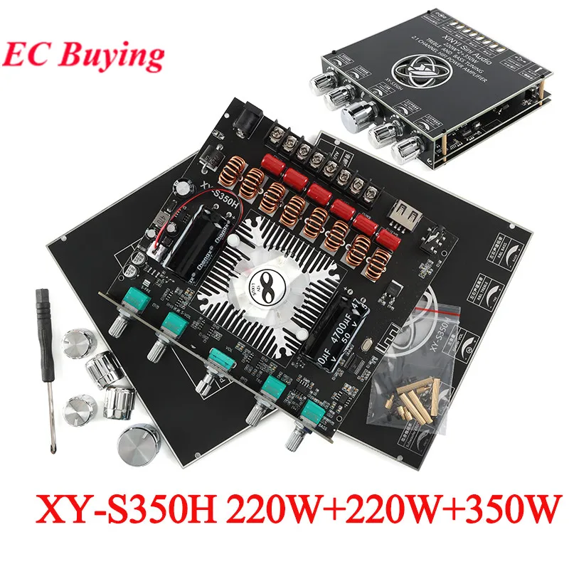 XY-S350H App Control 220Wx2+350W Amplifier Board TPA3251D2 2.1 Dual Channel Bluetooth-Compatible 5.1+AUX+USB Sound Card+USB Flas