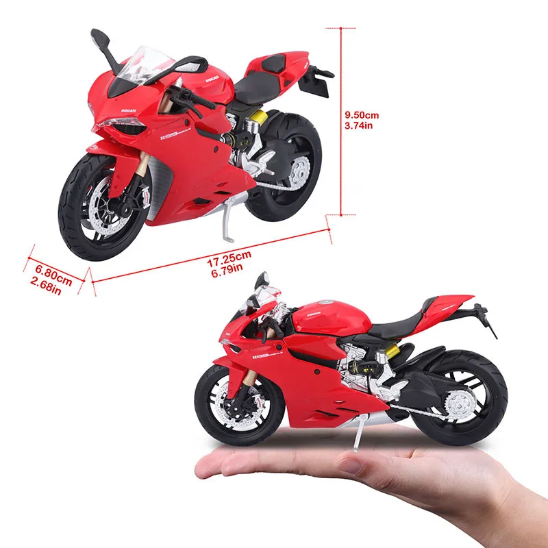 Maisto 1:12 Ducati 1199 Panigale Classic Motorcycle Brand Genuine Collection Die Casting Model Gift Static Toy Fuel Tank Metal