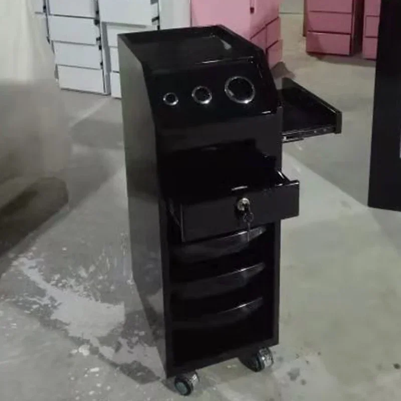 Modern Black Beau-Ty Nail Salon Handcart
