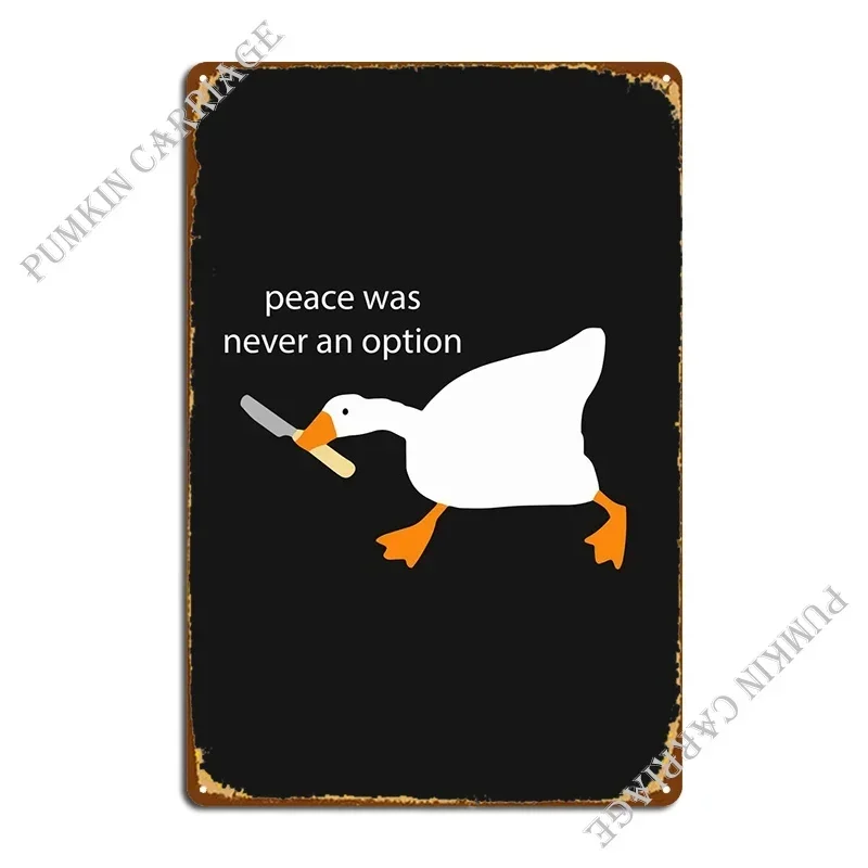 Honk Untitled Goose Game Metal Signs Club Kitchen Plaques Garage Tin Sign Poster