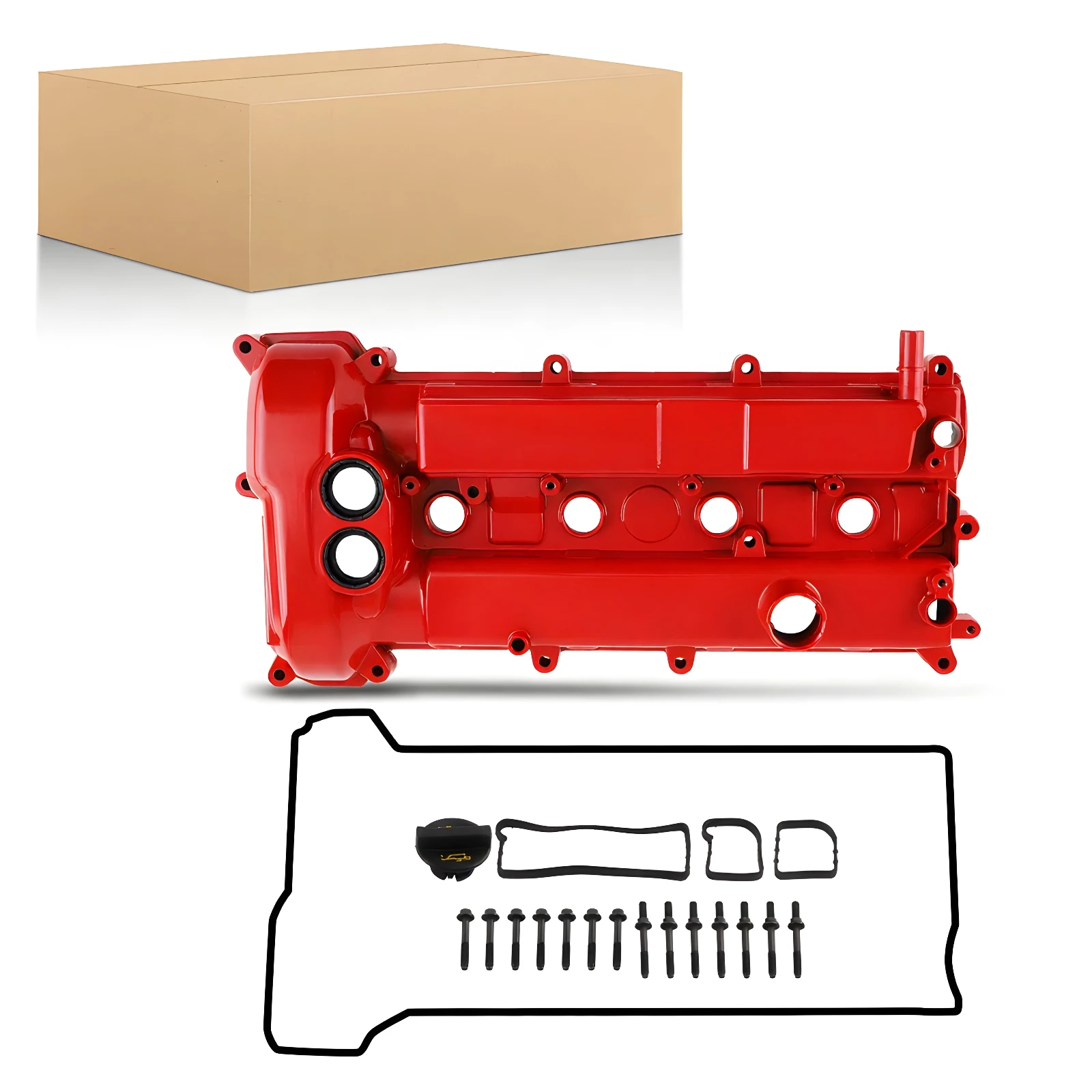 Valve Cover Set for Ford Focus 2.0L Naturally Aspirated 2012-2014 Aluminum Engine Valve Cover w/ Gasket & Bolts Kit
