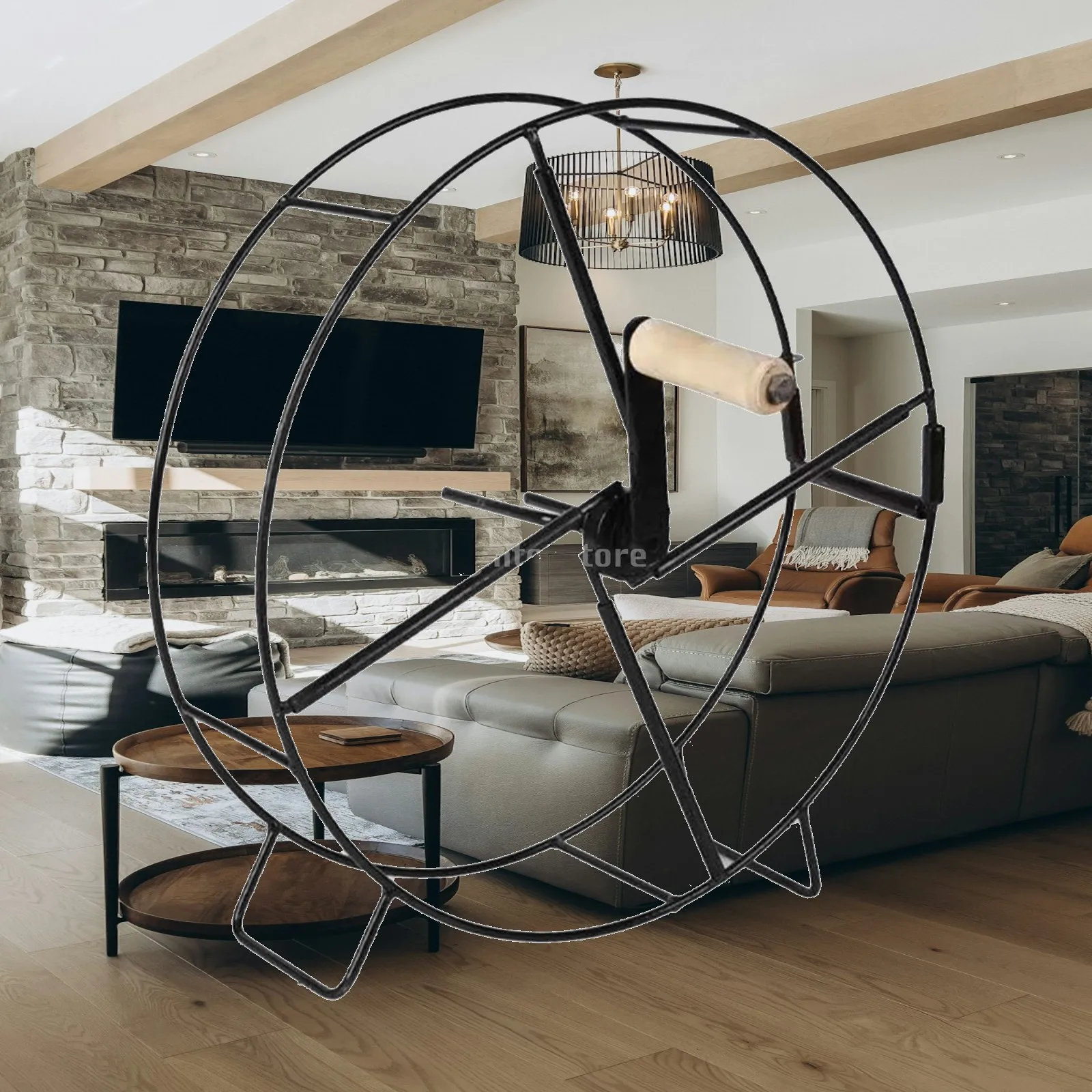 Iron Hose Reel Cart Garden Water Hose Holder Hand Crank Pressure Washer Storage Rack for Patio Lawn and Garage Tools