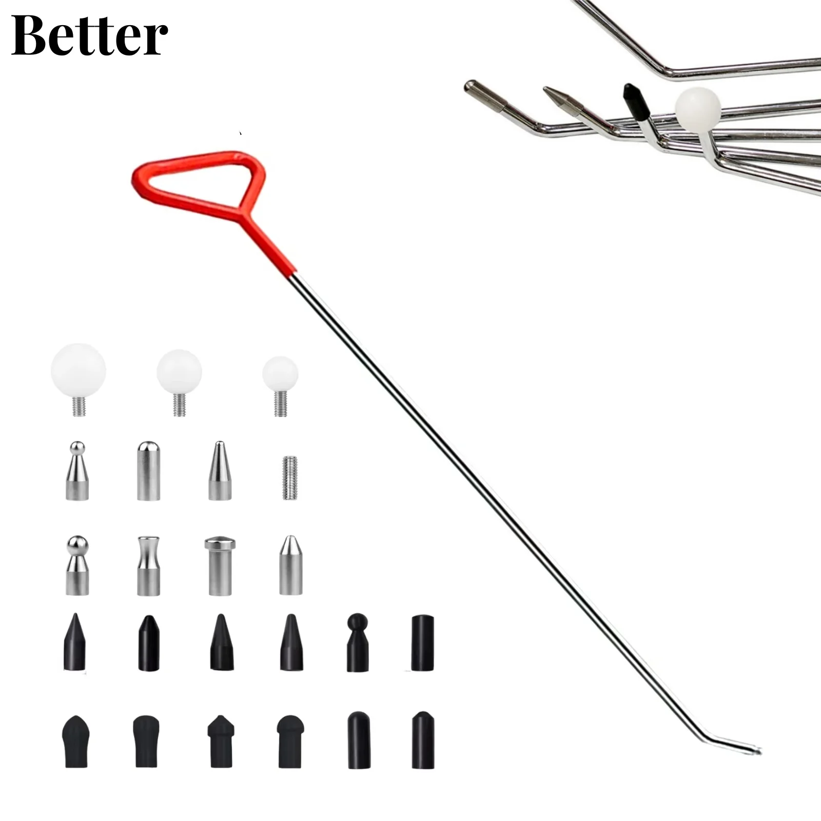 

77-сантиметровый инструмент для ремонта автомобиля, съемник вмятин, набор для съемника вмятин на кузове, стабильное удаление вмятин с ручкой высокой твердости для автомобильных принадлежностей