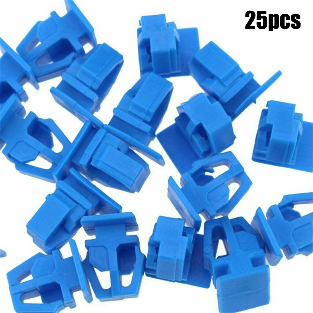 Moulding Clip Retainer 25 Pcs For Honda Civic A20784 Side Moulding Clip Retainers { Blue Nylon} Moulding Clip Retainer