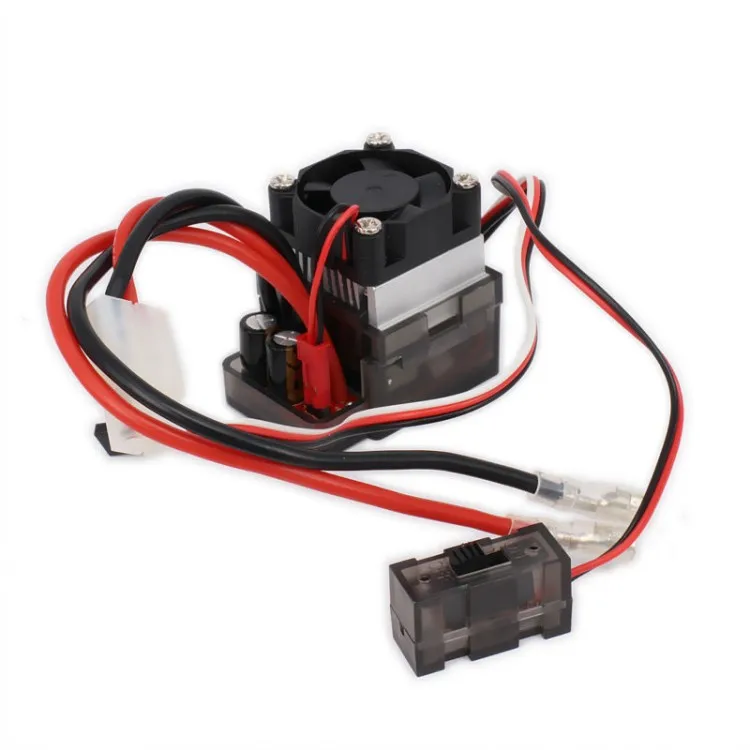 

5V/2A BEC 320A 2-3S Waterproof Brushed ESC Electric Speed Controller Suitable for 1:10 Scale RC Car For Boat