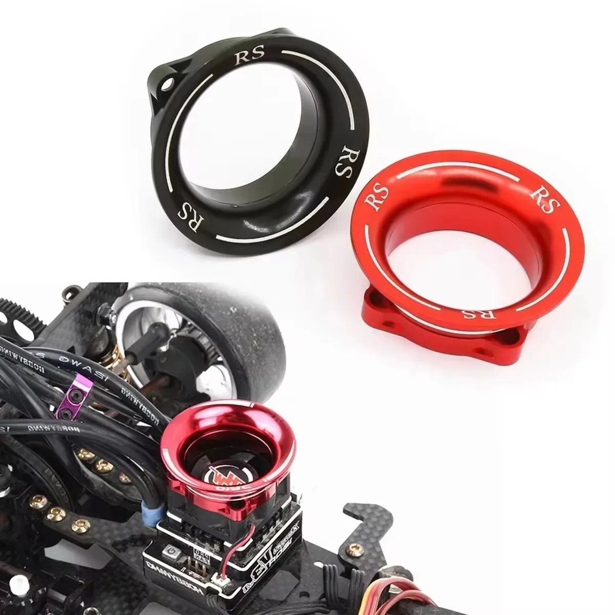 Metal ESC Cooling Fan Cover Cooling Channel Aluminum For 1/10 Drifting Rc Car Amiya Yokomo Hpi Yd-2