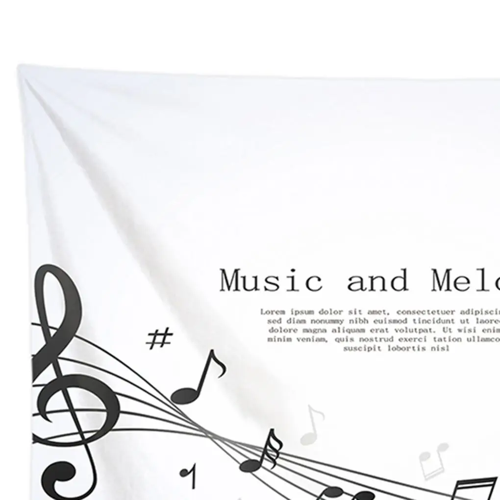 Music And Melody Note Beach Throw Tapestry Simple Wall Hanging Rectangular Beach Towel Mat Wrap