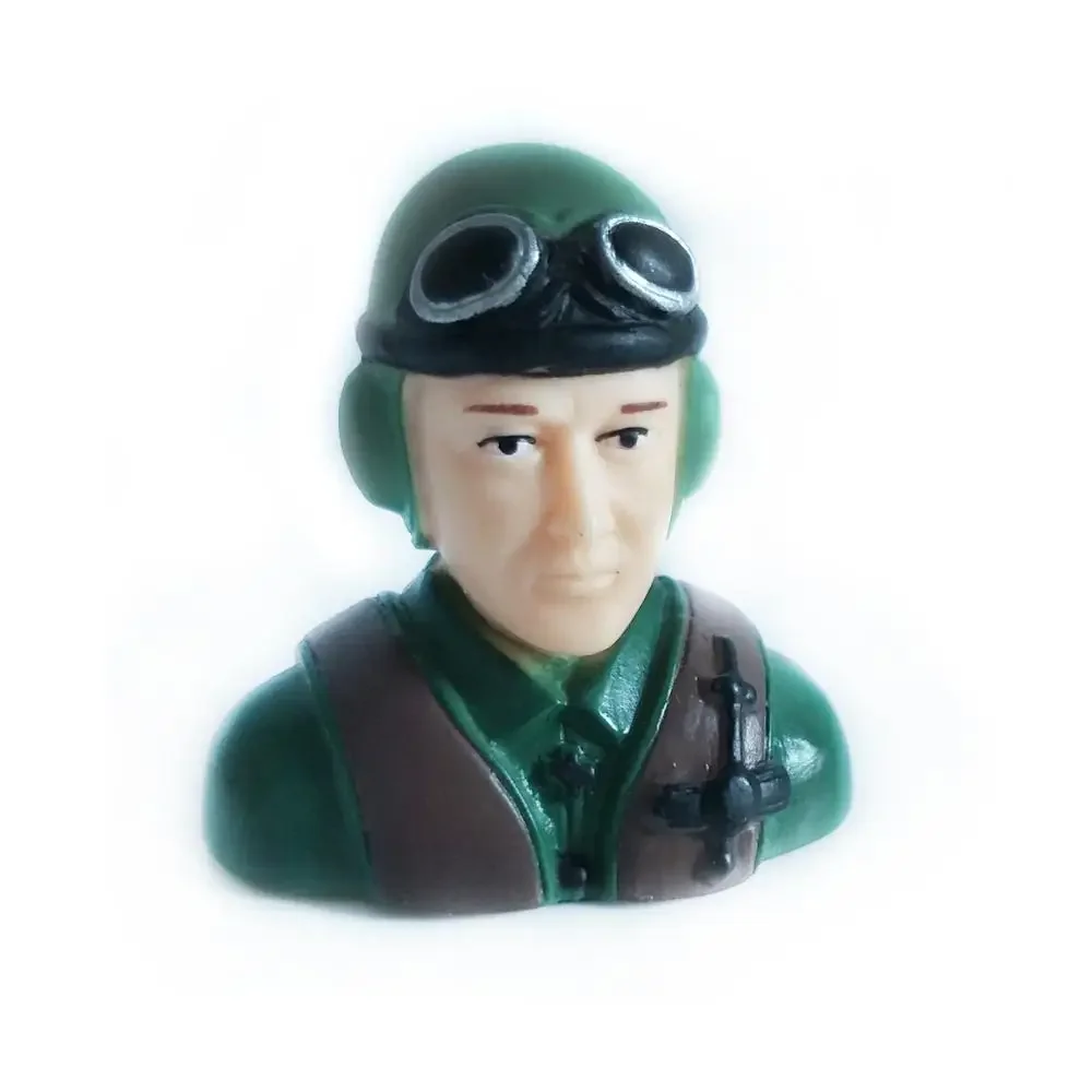 Pilot Figure Scale 1/9 42x24x39mm Portrait Toy For RC Model Airplane Jet