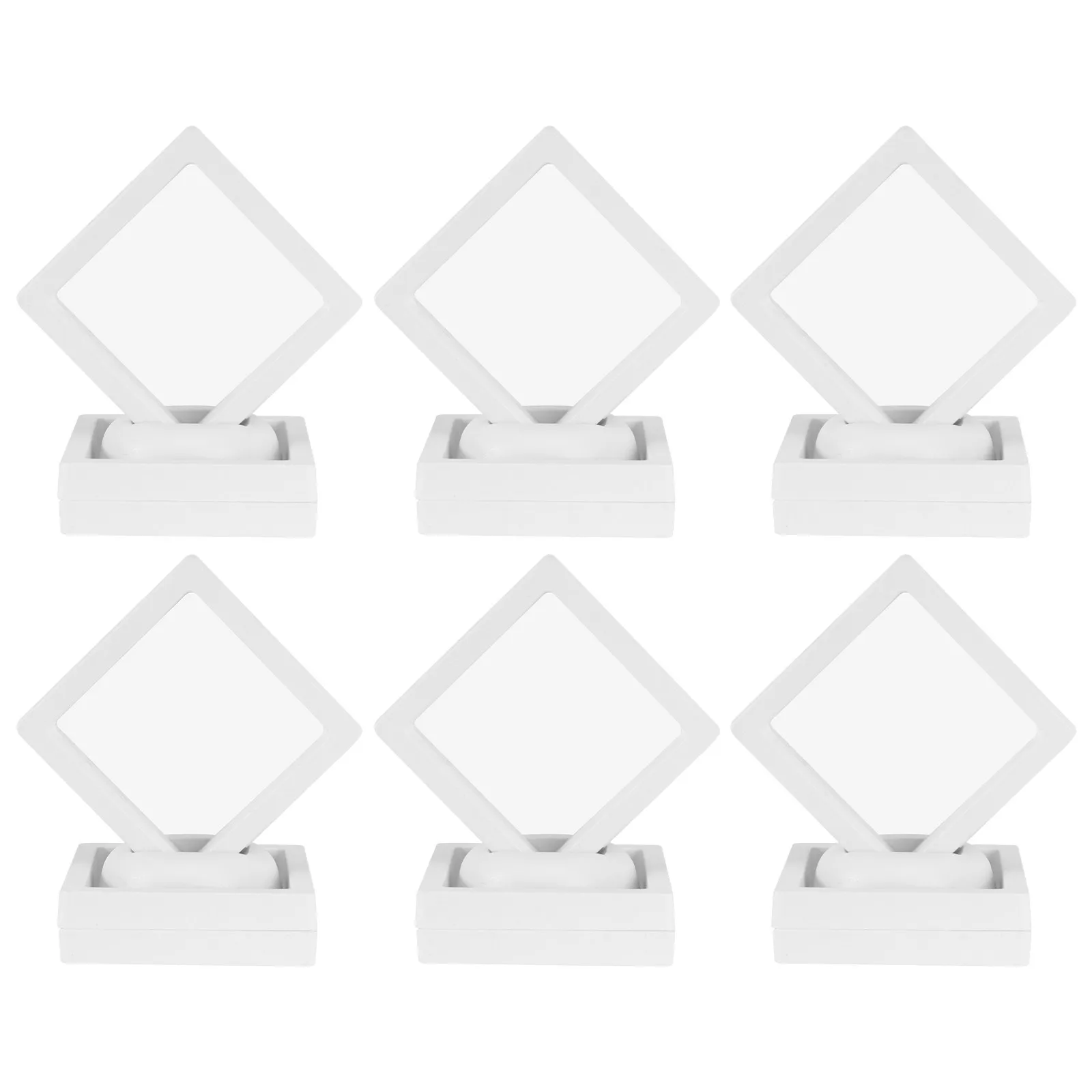 6Pcs Stylish Transparent Jewelry Display Box Ring Bracelet Gift Packaging Case Multi-Purpose Jewelry Storage Holder for Gifting