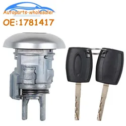 Front Door Lock Cylinder with 2 Keys 1781417 1926219 1926220 2269953 112234097 For Ford Transit MK8 /for Ford Transit Custom