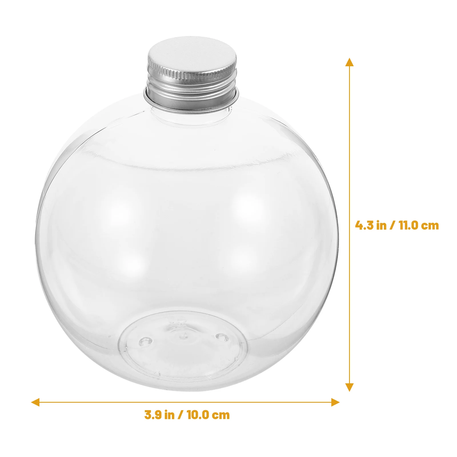 Light Bulb Shaped Glass Bottle 250Ml Transparent Glass Beverage Tea Water Drink Balls Jug