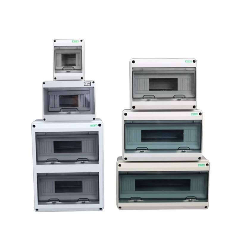 Plastic Distribution Box for 5/8/12/15/18/24 Ways Miniature Surface Mounted Distribution for Protection