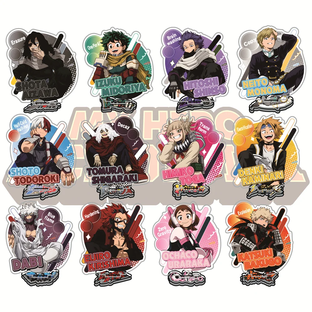 My Hero Academia - Chaveiro de Acrílico de 10cm, Figuras Colecionáveis de Anime, Decoração de Mesa, Presente para Fãs