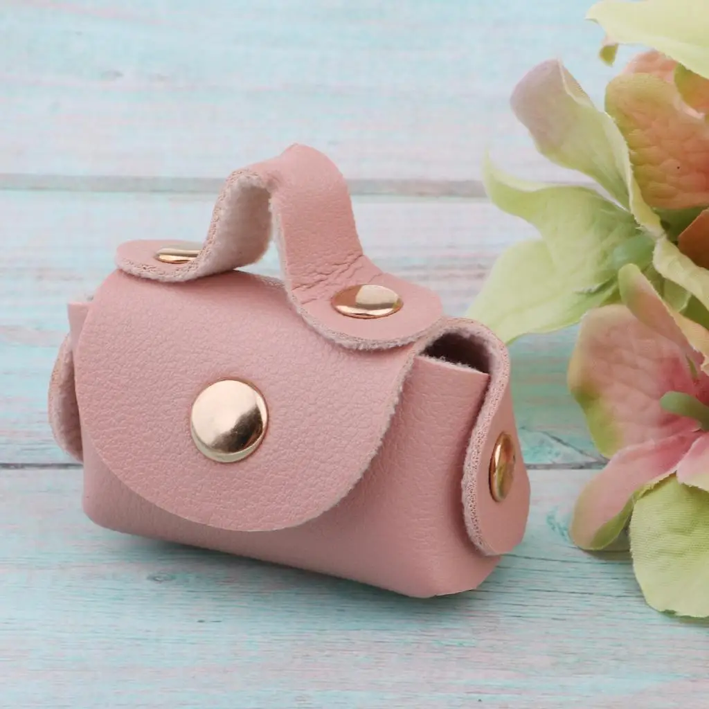 Bolsa de couro PU para boneca de 30 cm Bolsa Bolsa para roupa de boneca