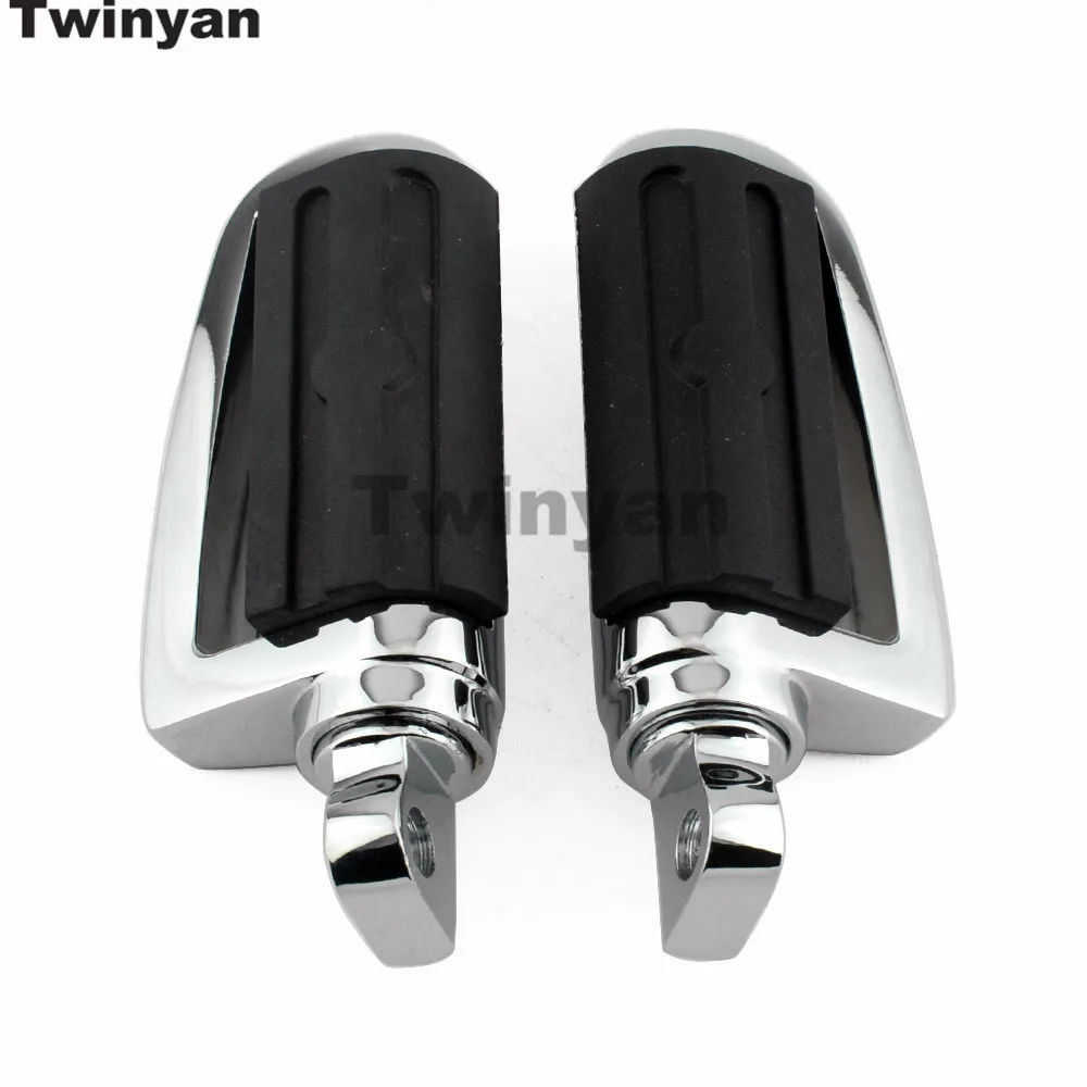 Male Mount Motorcycle Rubber Footrest Footpegs Floorboard For Harley Iron XL 883 1200 Street 750 Touring Custom Dyna FLD Softail
