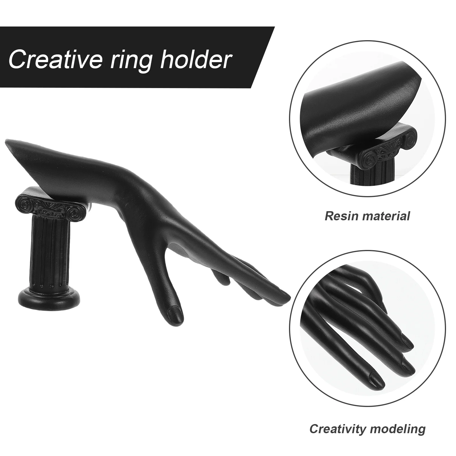 Delicate Ring Stand Creative Hand Form Ring Holder Multi-Function Jewelry Display Portable Lightweight Stable Easy to Clean