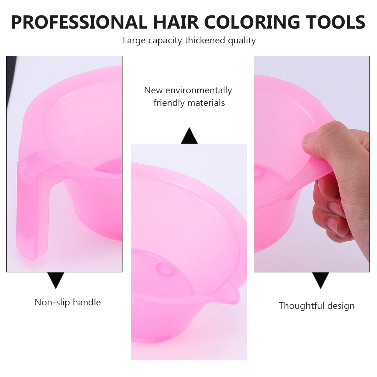 3pcs Dye Tint Washable Mixing Cup For Diy Salon Hair Coloring Sturdy Tool Hair Tint Cup Dyeing Dyeing Bowl Bowl - Image 3