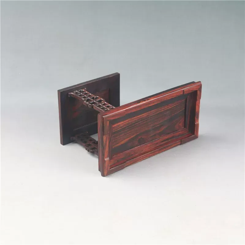 Red Rosewood Square Flower Stand Bonsai Teapot Vase Display Base Wenwan Jade Buddha Statue Wooden Tray High Low Shelf