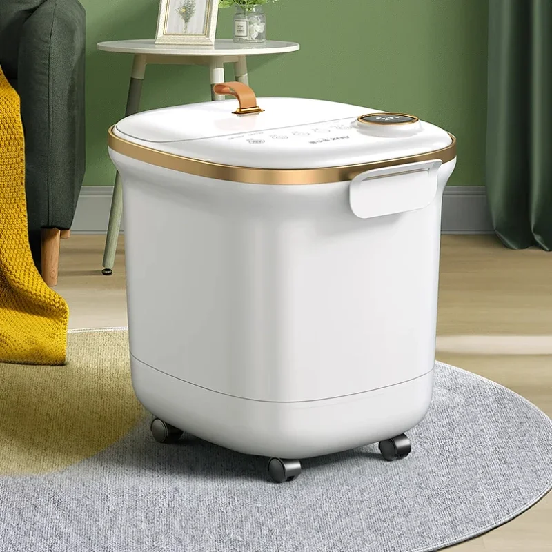 Household fully automatic foot bath barrel heating constant temperature electric massage footbath high and deep barrel