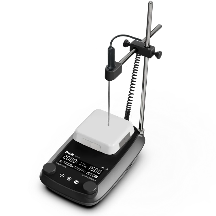 

Veidt Weighing DLAB DMS4-550 LCD Glass Ceramic Heating Magnetic Stirrer with Timer Best Hot Plate Thermal Magnetic Stirrer