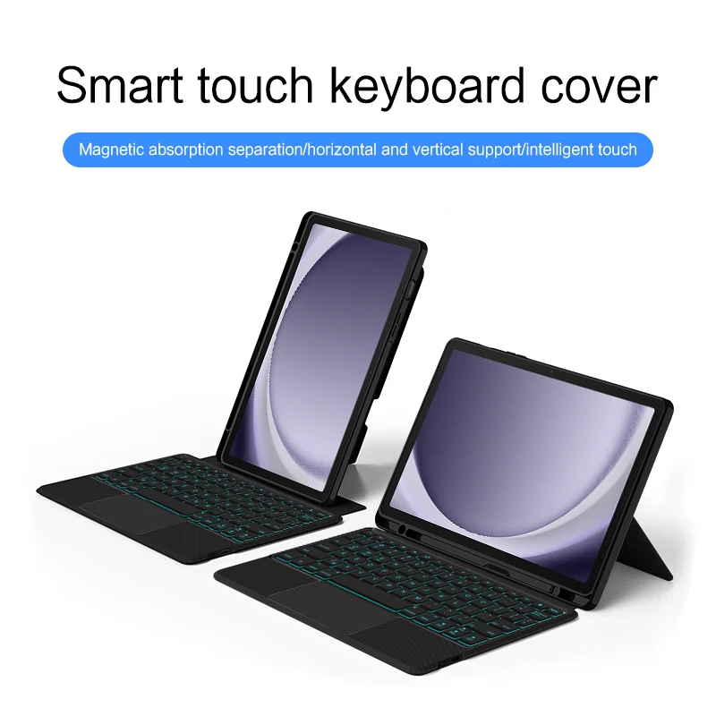 AJIUYU Smart Magic Keyboard Case With Touchpad For Samsung Galaxy Tab A9+ 11
