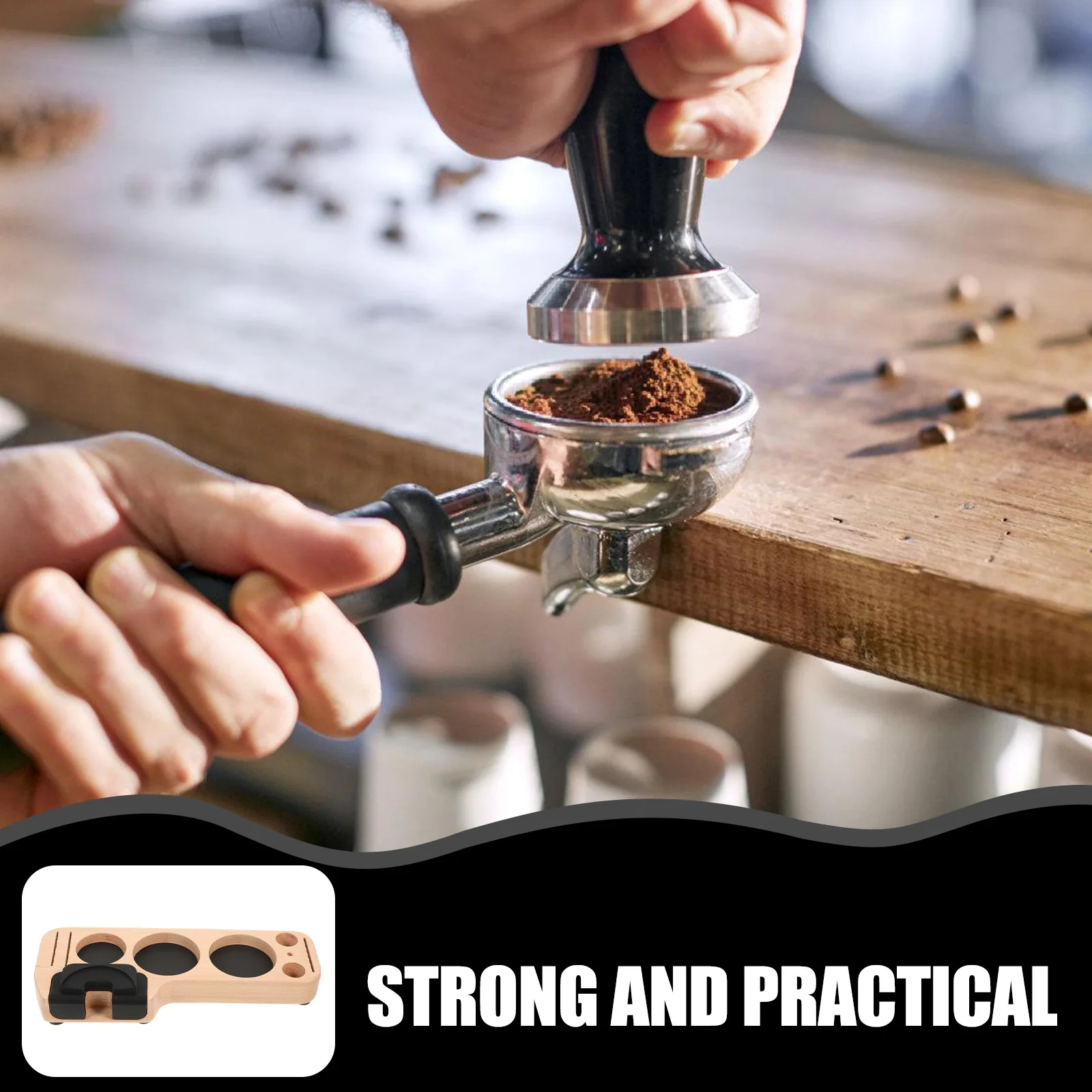 

Stable Tamper Base Texture Lightweight Design Coffee Shop Hotel Restaurant Supply Coffee Machine Accessories