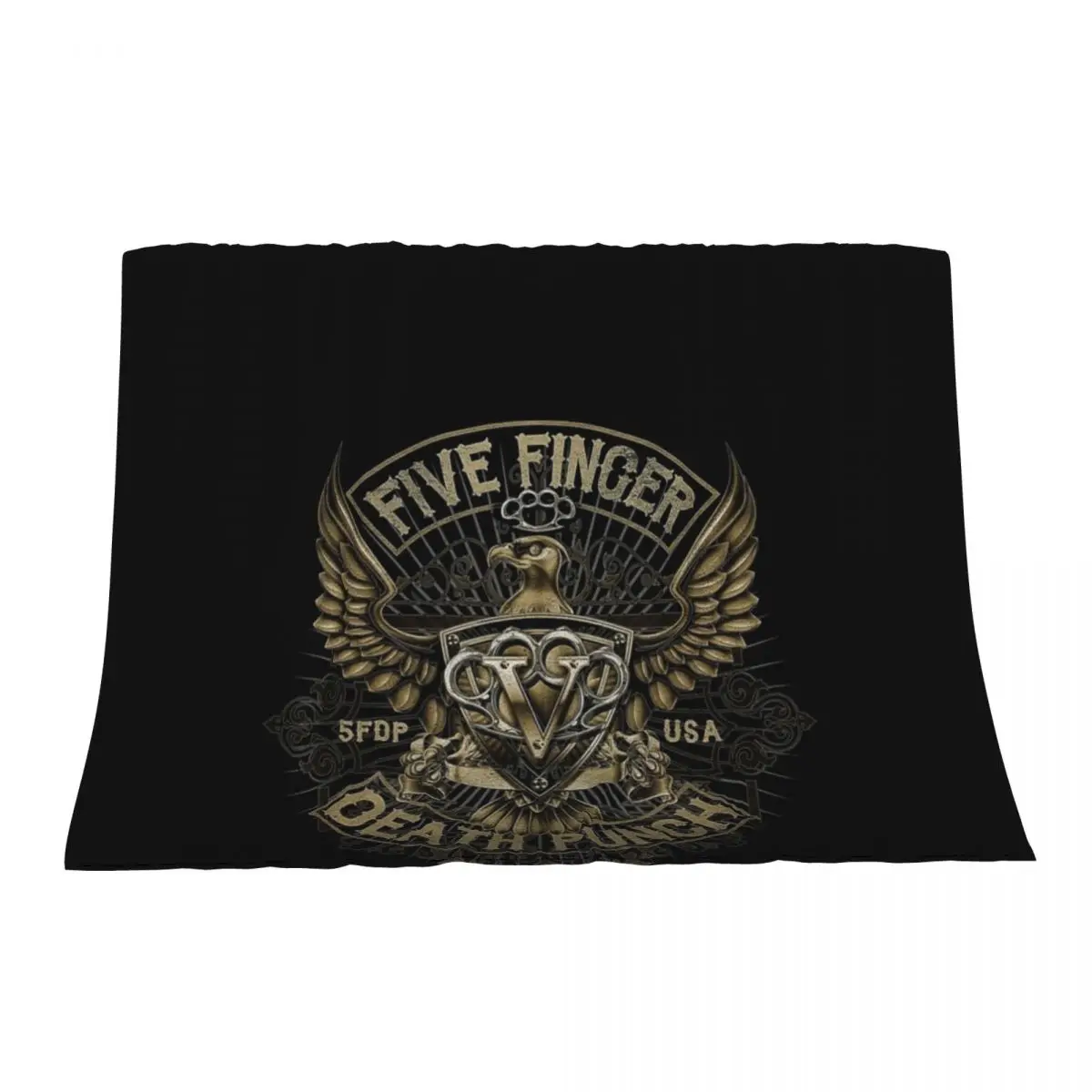 

5FDP - Iron Skull Throw Blanket Flannel Kid'S Sleeping Bag Blankets