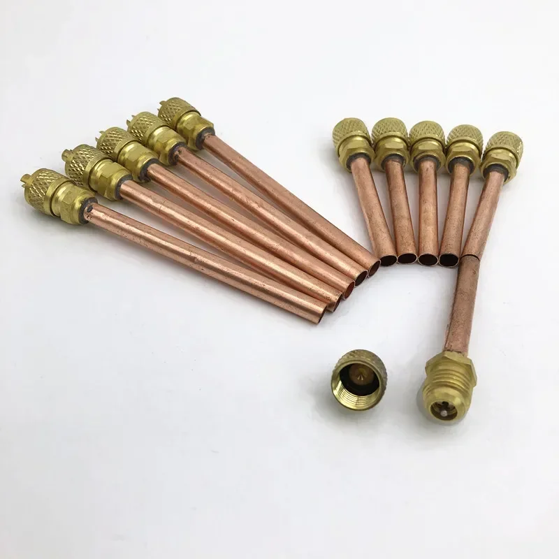 5pc Air Conditioning Refrigeration Accessories Welding Type Refrigerant Charging Valve One-Way Valve Refrigerant Filling Valve