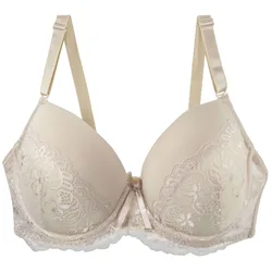 Nouvell Seamless Full Cup Bras Lace Bow Floral Beige Green White Black Red Purple Push Up Underwear For Women Plus Size Lingerie
