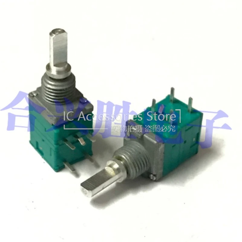 1PCS EC09 Small Horizontal 360 Degree Rotation Encoder Key Switch 20 Positioning Pulse Digital Potentiometer Half Shaft 15MM