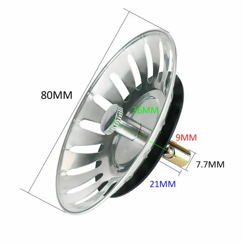 Küchen spüle Sieb 304 Edelstahl Wassers topper Spüle Wasserfilter Stecker Küchen spüle Werkzeuge Bad Küchen zubehör