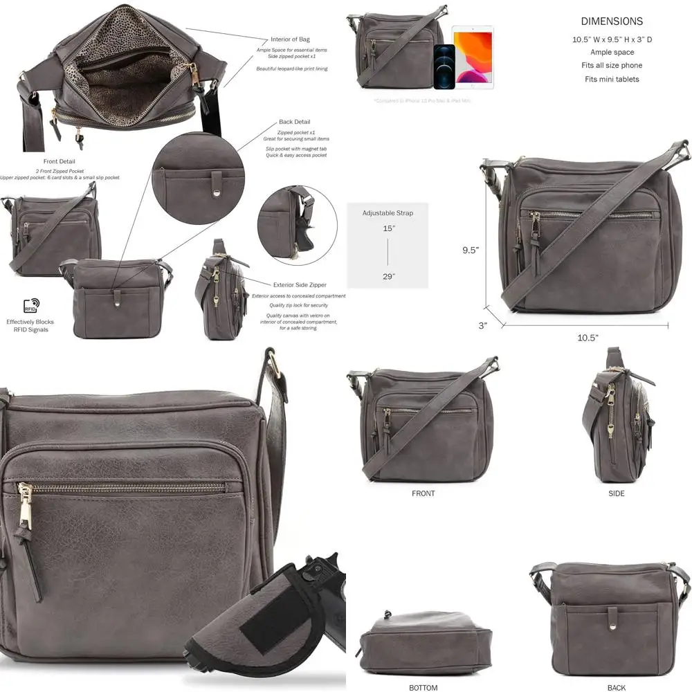 

RFID Blocking Crossbody Purse for Women with Lock, Concealed Carry, Key and Long Tail Keyword